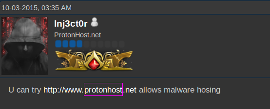 Protonhost.net - Bullet Proof Hosting